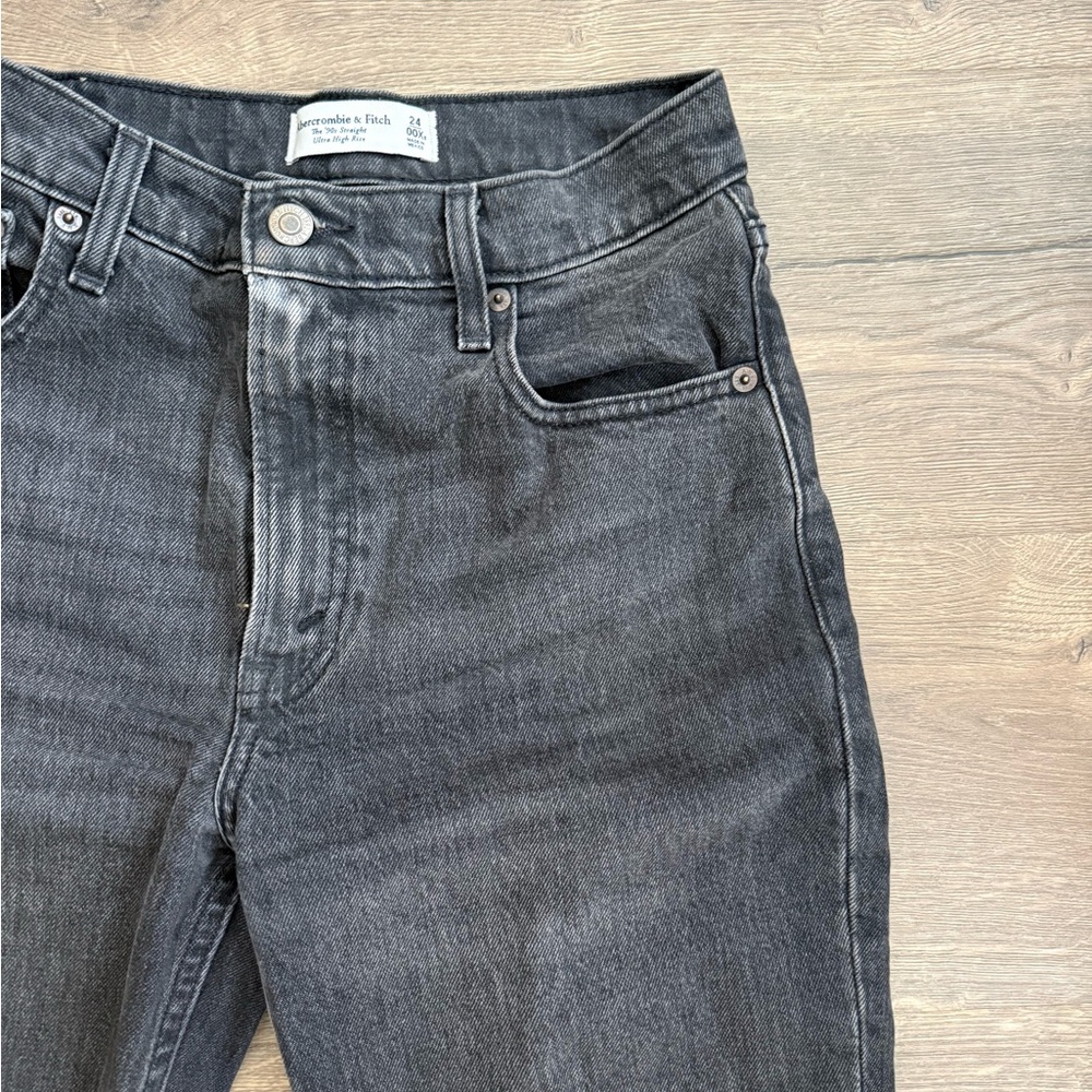 Abercrombie & Fitch Charcoal Jeans - Picture 3 of 6